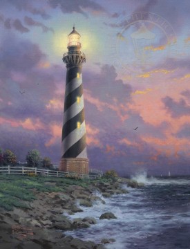 Luz del Cabo Hatteras Thomas Kinkade Pinturas al óleo
